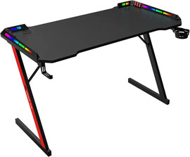 PL שולחן גיימינג מהודר עם תאורת RGB דגם DK-05 מבית XtrikeMe