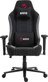 Marvo כיסא 4D KAHN מקצועי לגיימרים כולל אפשרות שכיבה - אפור דגם MARVO-CH-178-GY