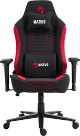 Marvo כיסא 4D KAHN מקצועי לגיימרים כולל אפשרות שכיבה - אדום דגם MARVO-CH-178-RD