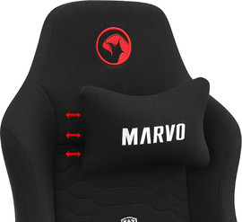 Marvo כיסא 4D KAHN מקצועי לגיימרים כולל אפשרות שכיבה - שחור דגם MARVO-CH-178-B
