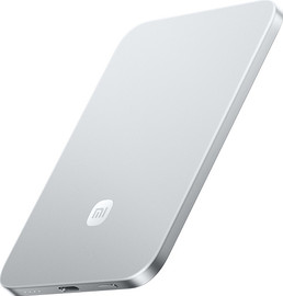 XIAOMI סוללת גיבוי מגנטית אולטרה דקה Xiaomi 5000mAh שיאומי UltraThin Magnetic Power Bank 5000mAh כסוף