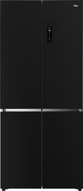TCL מקרר 4 דלתות מקפיא תחתון - 521 ליטר TCL טי.סי.אל C635CD - זכוכית שחורה