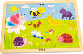VIGA פאזל 24 חלקים מעץ עם מסגרת - פארק