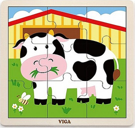VIGA פאזל 9 חלקים - פרה
