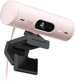 LOGITECH מצלמת רשת Logitech BRIO 500 - צבע ורוד