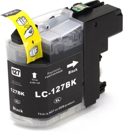 BROTHER ראש דיו שחור תואם Brother LC-127XLBK (1,200 דפים)
