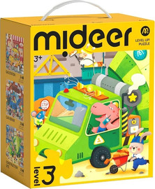 Mideer פאזל שלבים עולים - שלב 3 - תחבורה עירונית - Mideer