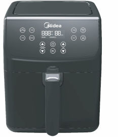 MIDEA סיר דיגיטלי לטיגון באוויר חם 5.5 ליטר Midea מידאה MF-CN55A2