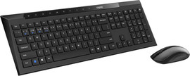 Rapoo סט מקלדת ועכבר אלחוטיים Rapoo ראפו 8210MB E.H שחור