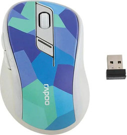 Rapoo עכבר אלחוטי שקט Rapoo M500 Silent Multi-Mode | BT 3.0/4.0 + 2.4GHz | 1600DPI - צבע כחול