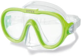INTEX משקפת צלילה לילדים עשויה פוליקרבונט קשיח עם תכונות אנטי-ערפל מתחת למים - ירוק