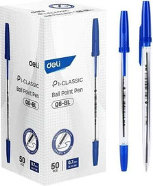 Deli עט כדורי כחול 0.7 1/50 EQ6-BL – deli