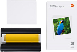 XIAOMI ערכת מחסנית דיו ו-40 דפי תמונה 6" Xiaomi שיאומי Instant Photo Paper 6" 1S