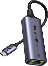 UGREEN מתאם רשת UGREEN USB-C ל-Ethernet RJ45 2.5Gbps אפור
