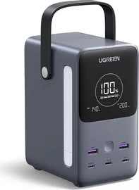 UGREEN סוללת גיבוי Ugreen Power Bank 48000mAh PD 300W כולל תצוגה ותאורה שחור