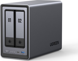 UGREEN שרת אחסון חכם לעסקים UGREEN NASync DXP2800 עם מעבד Intel N100 אפור