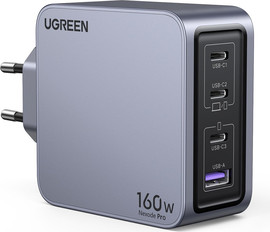UGREEN מטען קיר UGREEN NEXODE PRO 160W GAN + כבל CTC UGREEN X763 25877