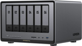 UGREEN שרת אחסון חכם לעסקים UGREEN NASync DXP6800 Pro אפור