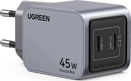 UGREEN מטען קיר UGREEN NEXODE PRO 45W 2C שחור שחור