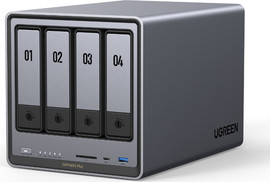 UGREEN שרת אחסון חכם לעסקים UGREEN NASync DXP4800 Plus אפור