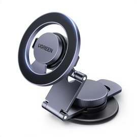 UGREEN מעמד מגנטי לרכב UGREEN זרוע מתכווננת 360° לדשבורד אפור