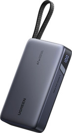UGREEN סוללת גיבוי UGREEN Nexode 20000mAh 67W עם כבל מובנה אפור