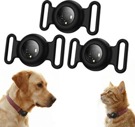 HOCO מארז 3 חיישני מעקב חפצים ובעלי חיים עם מתאם לקולר Hoco E91C Smart GPS Tracker Tiger
