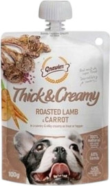 Gnawlers THICK&CREAMY | מחית לכלב כבש צלוי וגזר | 100 גר'