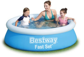 BESTWAY בריכה מתנפחת מוגבהת עגולה בגודל 183X51 ס"מ BESTWAY