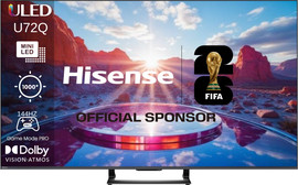 HISENSE טלוויזיה חכמה 75" Hisense 4K Mini LED הייסנס 75U72Q