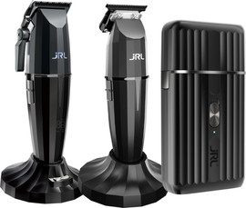 JRL סט מכונות תספורת וגילוח JRL Ghost Collection גי אר אל בצבע שחור