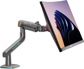 North Bayou זרוע שולחנית עוצמתית למסכי 32″-60″ | דגם NB F5 - צבע שחור | NB North Bayou