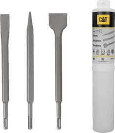 CAT סט איזמלים לפטישון (3 יח') שפיץ,שטוח,שטוח רחב CAT