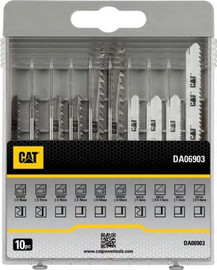 CAT סט משוריות למסור אנכי 10 יח' לחיתוך עץ ומתכת CAT
