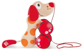 HAPE כלבלב נגרר מעודד הליכה מעץ מלא
