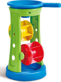 HAPE גלגל חול ומים כפול – צעצוע חצר וים אינטראקטיבי