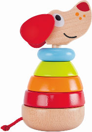 HAPE השחלת טבעות כלב נובח