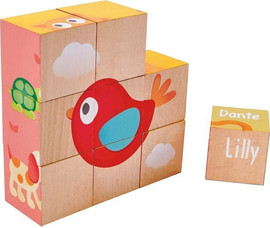 HAPE פאזל תלת מימדי מעץ 6 תמונות - פפה וחברים - Hape