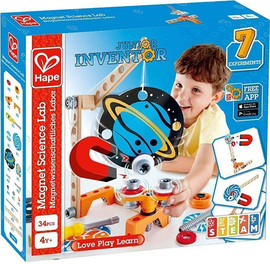 HAPE סט הרכבה בנייה והתנסות מעבדה מגנטית - Hape