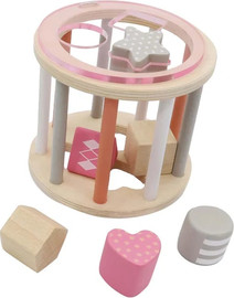 Linda גליל התאמת צורות מעץ - Linda Toys