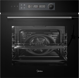 MIDEA תנור בנוי דיגיטלי - 72 ליטר Midea מידאה BO-AGG3F-BK זכוכית שחורה