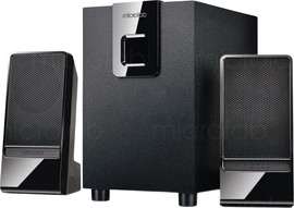 Microlab מערכת רמקולים Microlab 2.1 ‎10W עם סאב וופר למחשב ומולטימדיה שחור