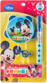 Disney תוף מרים+חליל+משרוקית מיקי מאוס-דיסני