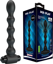MR PLAY ויברטור אנאלי חרוזים גמיש MR * PLAY Vibrating Anal Plug ,שחור