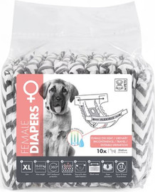 M-PETS חיתולי כלבים | 10 יח' | XL | נקבה