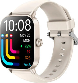 Remax שעון חכם REMAX WATCH20 עם שיחות Bluetooth IP68 מעל 100מצבי ספורט ומסך 1.83 אינץ Beige