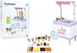 Mamo עגלת דוכן גלידה מעץ BGIFTS