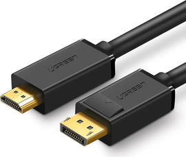 UGREEN כבל 4K UHD DP ל- HDMI באורך 1 מטר שחור
