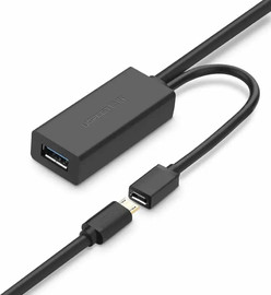UGREEN כבל מאריך USB 3.0 ל-USB Type A באורך 5 מטר UGREEN שחור