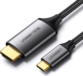 UGREEN כבל  USB-C ל HDMI 4K UHD באורך 1.5 מטר שחור